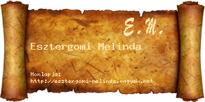 Esztergomi Melinda névjegykártya