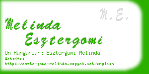 melinda esztergomi business card